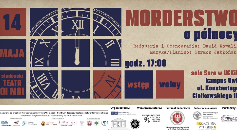 „Morderstwo o północy” – spektakl Studenckiego Teatru „Oi Moi”