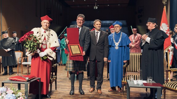 Uroczystość nadania tytułu doktora honoris causa Uniwersytetu w Białymstoku Robertowi I. Frostowi