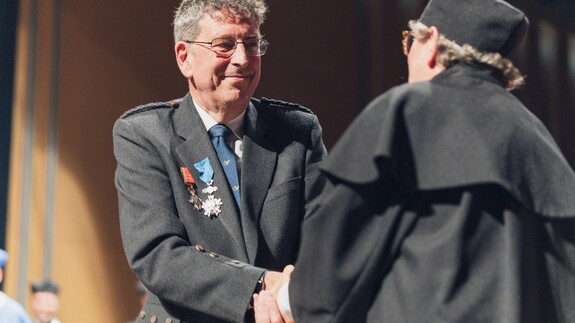 Uroczystość nadania tytułu doktora honoris causa Uniwersytetu w Białymstoku Robertowi I. Frostowi