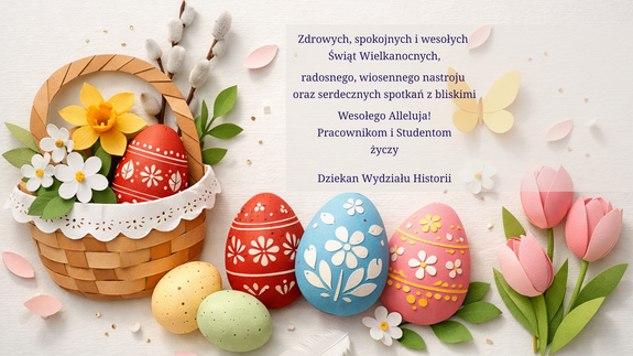 Zdrowych, spokojnych i pełnych nadziei Świąt Wielkanocnych!