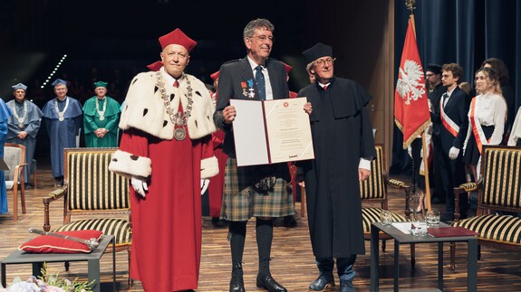 Uroczystość nadania tytułu doktora honoris causa Uniwersytetu w Białymstoku Robertowi I. Frostowi