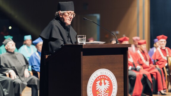 Uroczystość nadania tytułu doktora honoris causa Uniwersytetu w Białymstoku Robertowi I. Frostowi