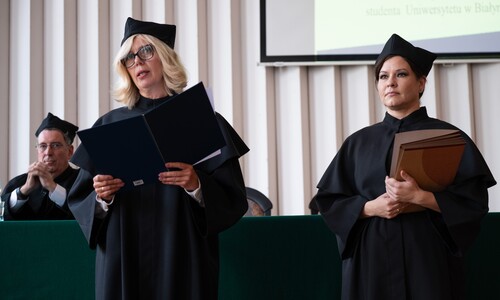Prodziekani dr hab. Joanna Sadowska, prof. UwB dr Justyna Olędzka