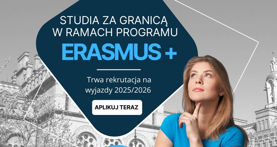 Rekrutacja Erasmus + plakat