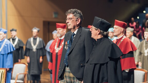 Uroczystość nadania tytułu doktora honoris causa Uniwersytetu w Białymstoku Robertowi I. Frostowi